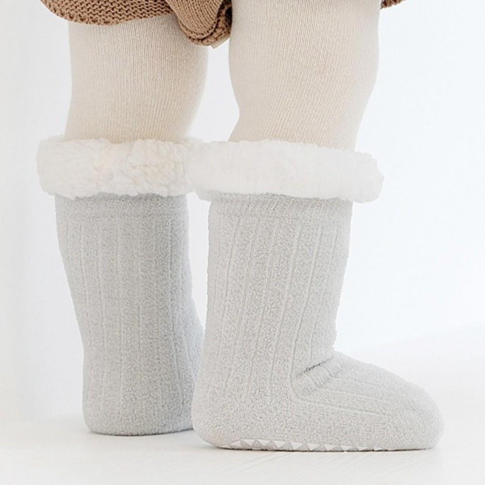 Boneless Thickened Warm Children's Socks Non-squeezing Plush Socks for Boys Gifts Mid-calf Socks