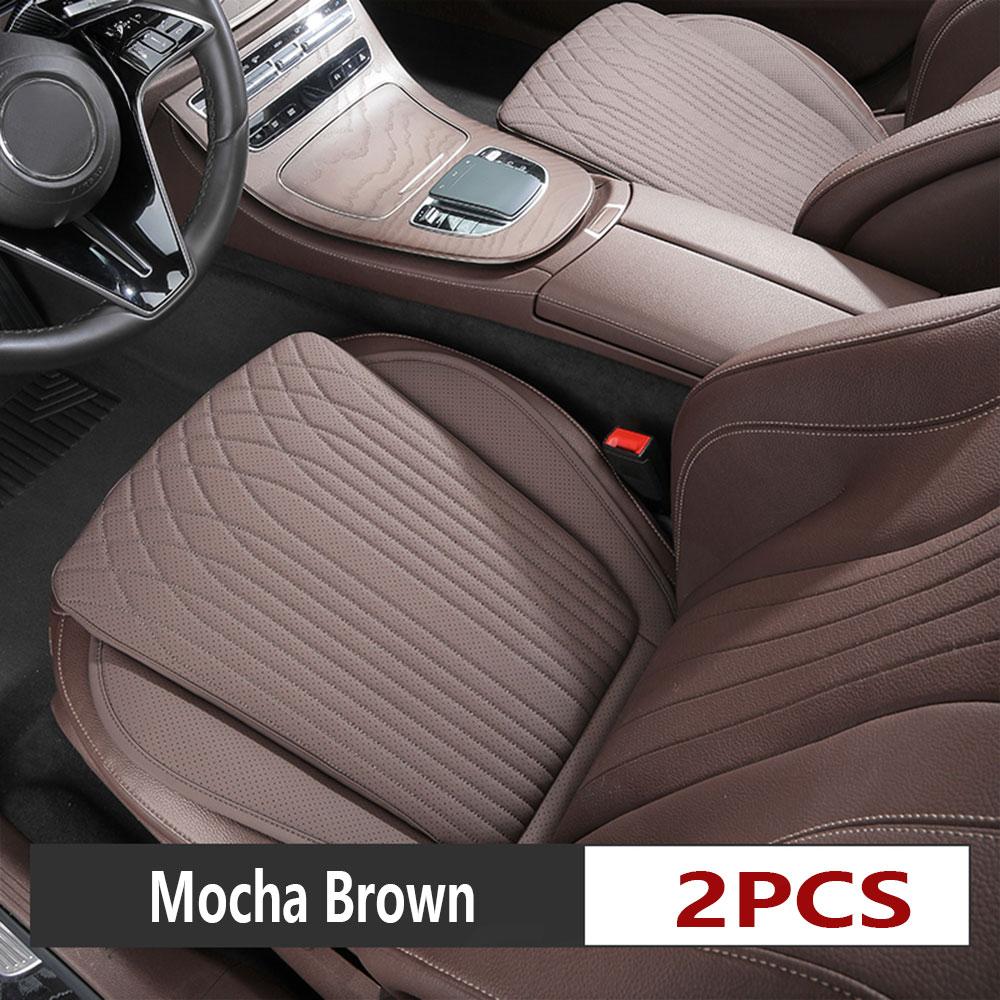 Car Seat Cushion All-season Universal Napa Leather Driver's Front Seat Protector Cover One-piece Summer Breathable Backseat Mat