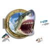 3D Shark Ocean Mural Removable Wall Sticker Art Vinyl Decal Kids Room Home Decor Living Room Decoration Wall  Room Decor 2023