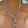 Ensemble collier et boucles d'oreilles à pampilles en zircon: Accessoires de Chaîne de Clavicule Haut de Gamme Chic Européen-Américain pour Femmes