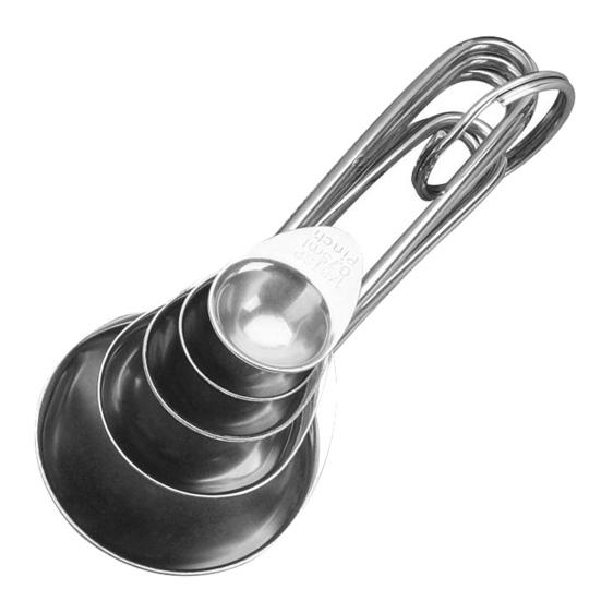 Yousheng 1 Set  Measure Scoop Accurate Widely Applied Reusable Engraved Marking Measuring Scoop for Ingredients