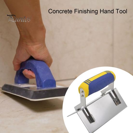 Stainless Steel Concrete Hand Edger with Ergonomic Non-Slip Handle Multipurpose Hand Edger Concrete Finishing Hand Tool