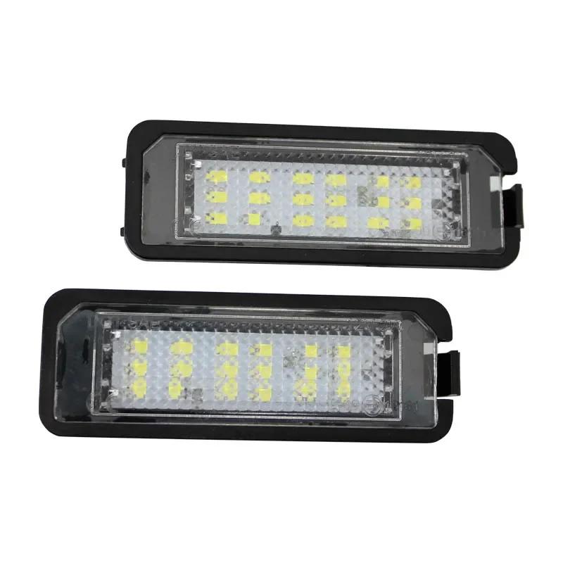 For Vw Passat B6 CC Eos Golf 4 5 6 7 MK7 Polo Superb Seat Leon Altea 2PCS LED Number License Plate Lights Assembly with Canbus