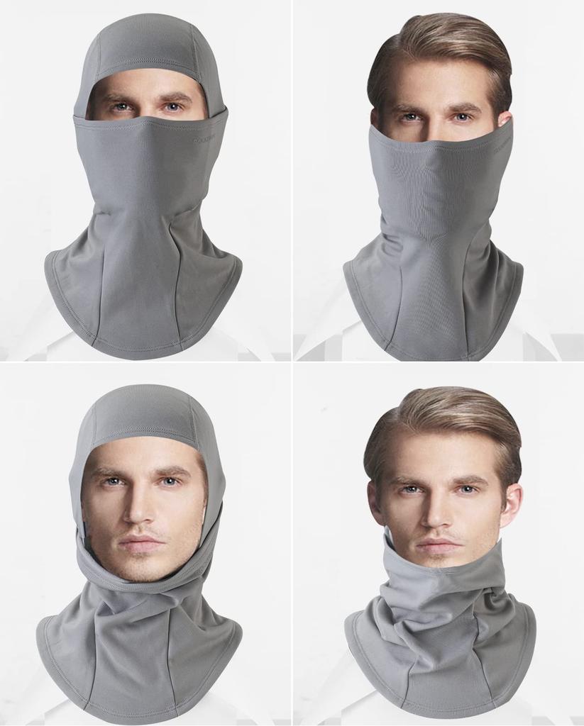 ROCKBROS Neck Winter Balaclava with Fleece and Perfect for and Motorcycles Men's Warmer, Lining, Warmth, Comfort, Stretch, Skiing, Cycling, (Light