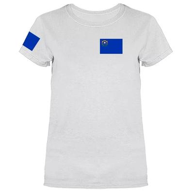 State of Nevada Flag Crest Women039s T-shirt