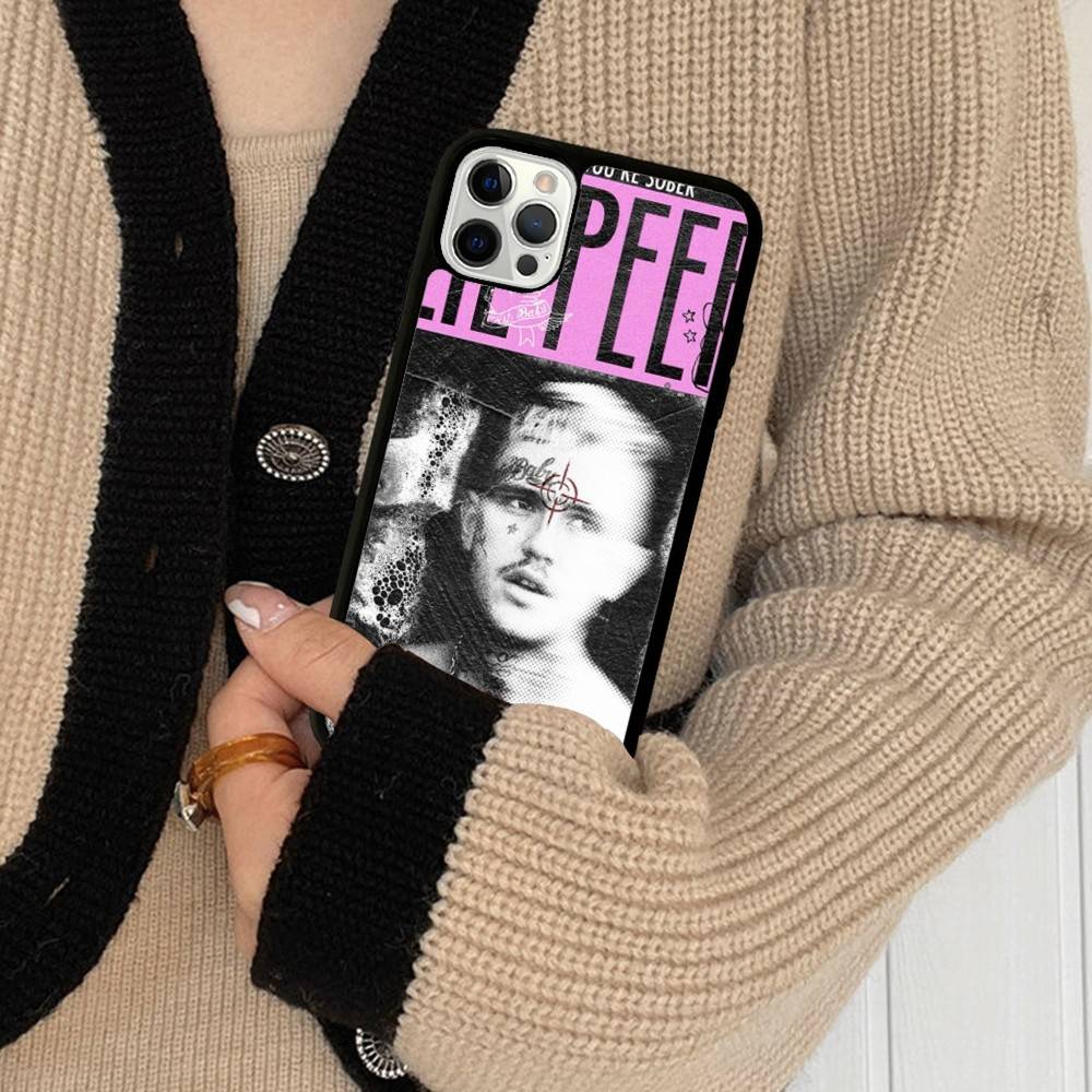 Emo Rapper Lil Peep Phone Case For IPhone 17 16 Pro Max 11 12 13 14 15 Hard PC+TPU Bracket Back Cover