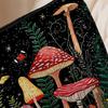 Storage Bag, with Mushroom Star Moon Print, Lightweight Wear-Resistant Cosmetic Bag, for Menstrual Supplies Coin Keys
