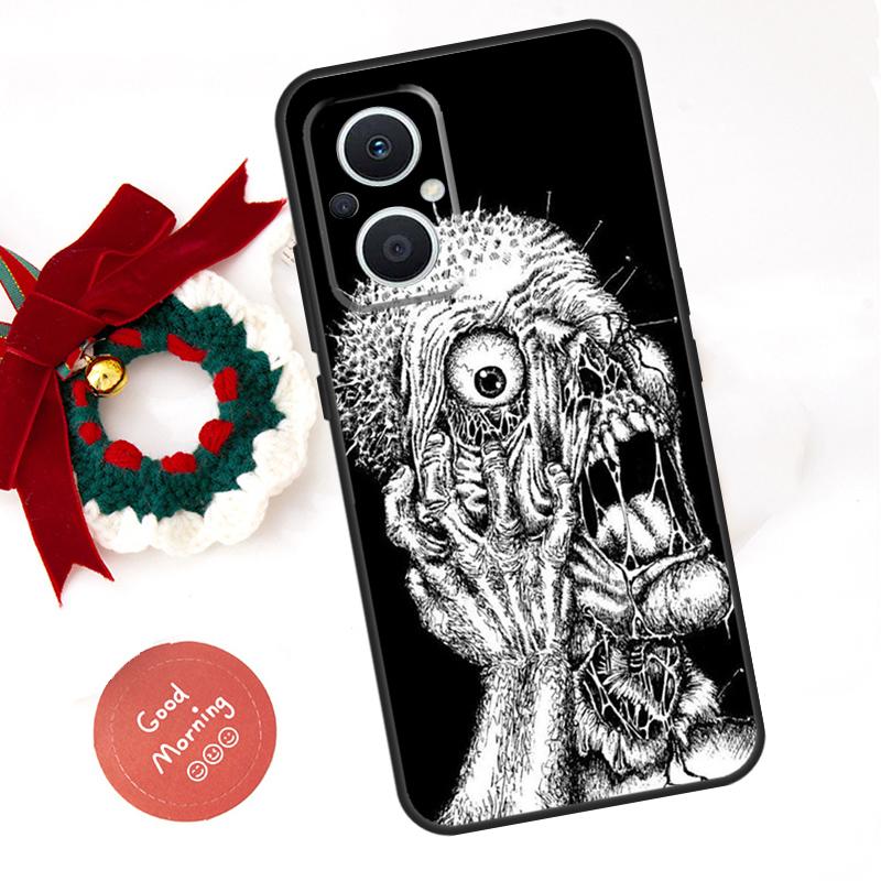 Gothic Fashion Skull Funda For OPPO Reno 13 F 14 10 11 12 Pro 12F 11F 14F 7 8 Lite OPPO Find X9 X8 X6 X5 Pro Case