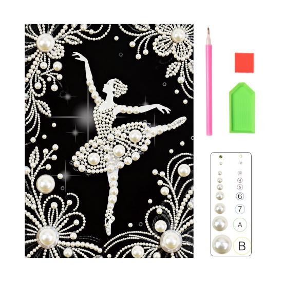 DIY Parel Schilderen Kit 3D Kunstparel Ambacht Bloemen Fee Balerina Ontwerpen Muurkunst Ambachtskit voor Volwassenen Huis Woonkamer Slaapkamer Decoratie