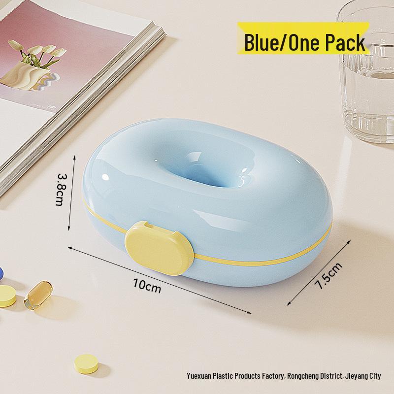 

Compact Travel Pill & Jewelry Organizer - Portable Medicine Dispenser for Health Supplements, Earrings, Necklaces