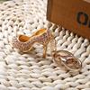 Key Chain Holder   Keychain   Alloy Rhinestone High Heel Key  Pink