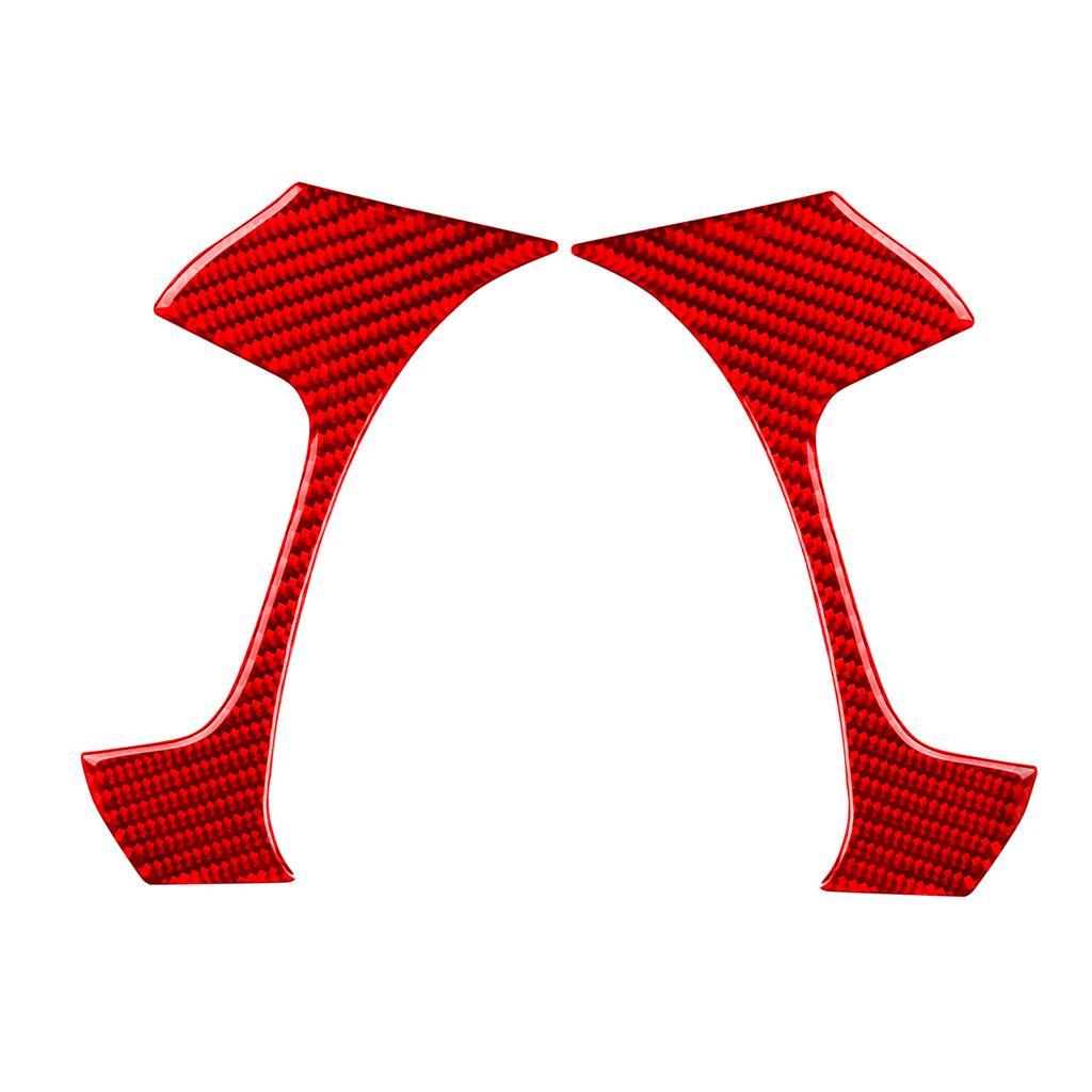 New Car Steering Wheel Button Cover Trim Sticker Decoration For Chevrolet Silverado Sierra 2007-2013 Red Black Carbon Fiber Look