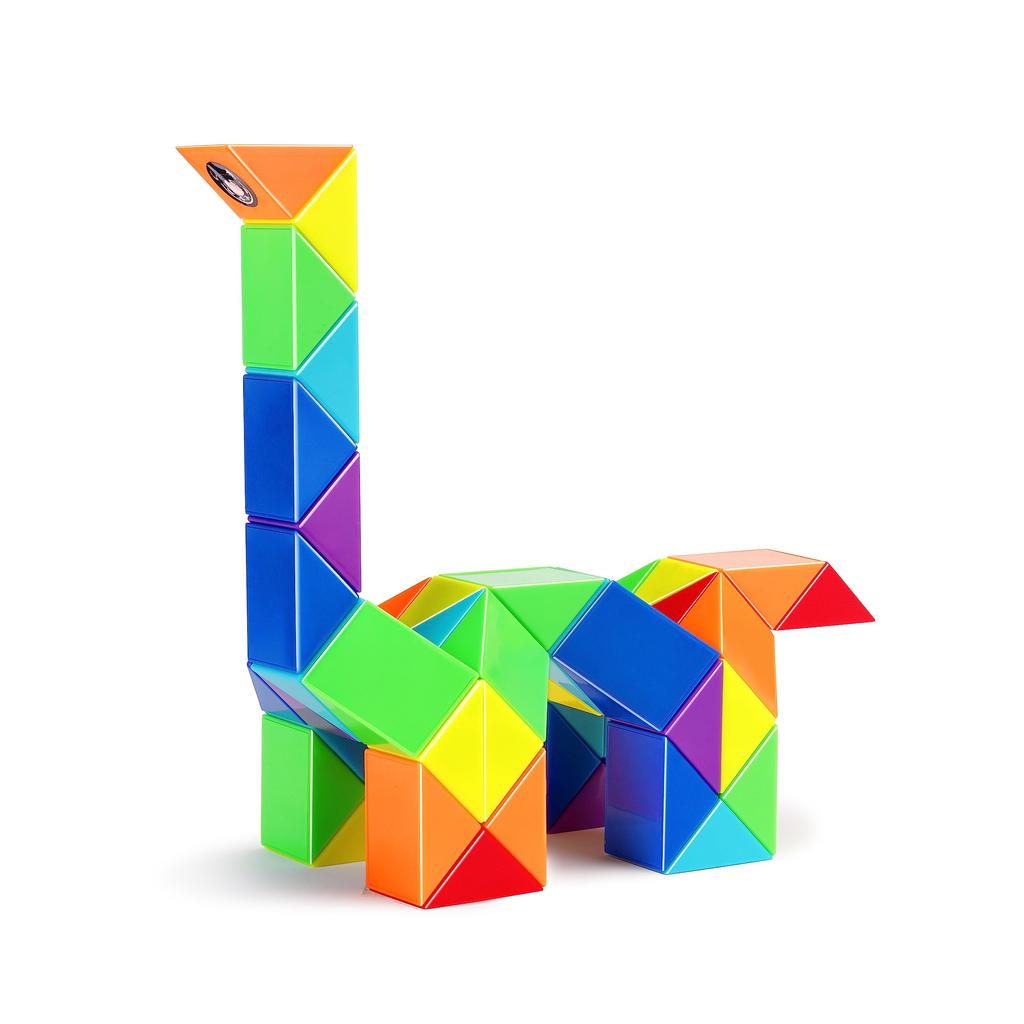 Magic Snake Parts Magic Snake Stress Relief Brain Development Brain Training Intelligence Game 24-36-48 (48-Rainbow)