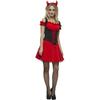 Fever Womens/Ladies Wicked Devil Costume Set