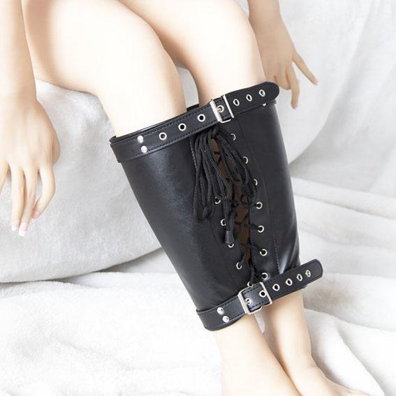 Pu Leather Arm Armor Unisex Wristband Wide Bracer Arm Protector Cuff  Slave Leg Bondage Binder Cosplay Restraint for Couple Man