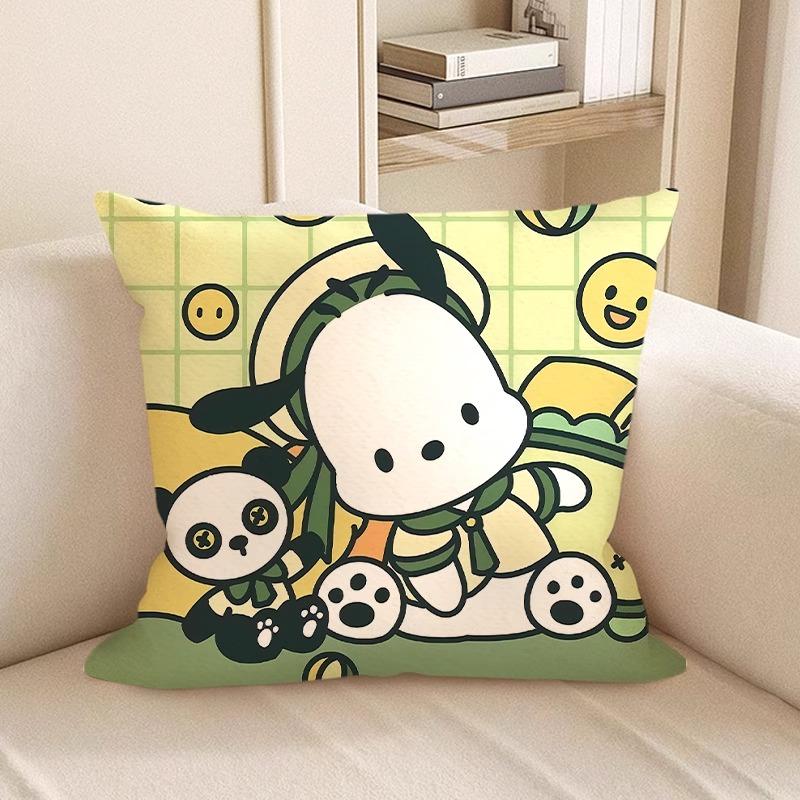 Cute Cartoon-Printed Pillowcases: Snoopy and Friends Designs! Sofa Cushion Cover, Room Decoration, Gifts