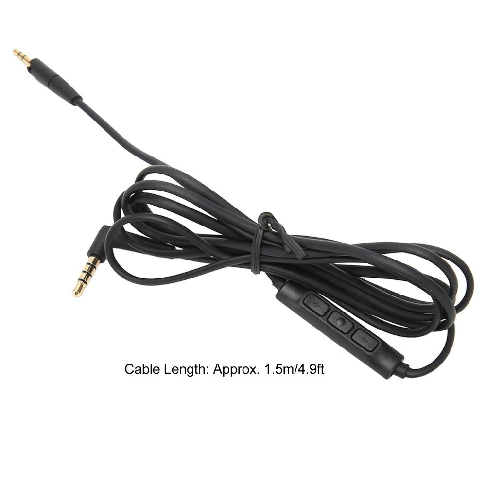 with Mic Remote Volume Control 3.5 mm to 2.5 mm Earphone Cable for Sennheiser HD4.40 HD4.40BT HD4.50 HD4.50BTNC HD4.30i