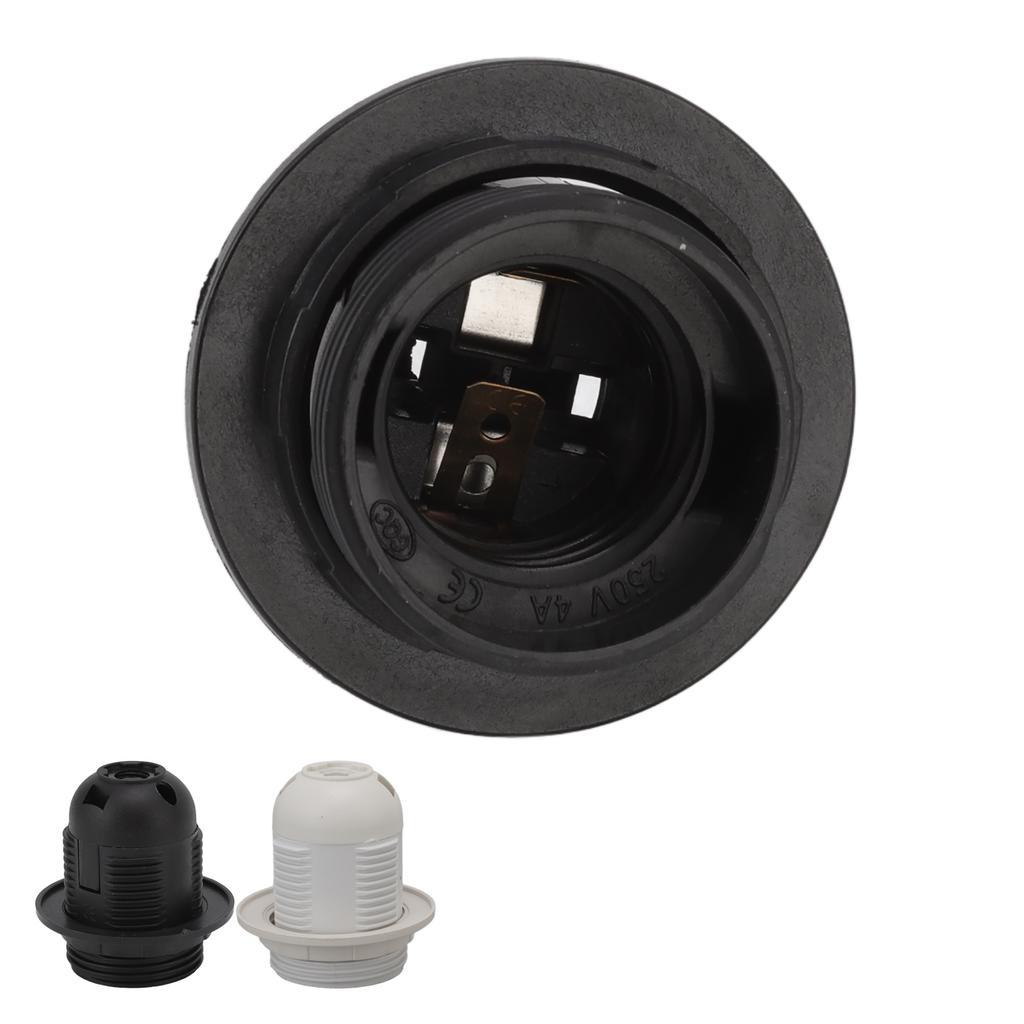 E27 Lamp Socket Stable Work Easy To Install Copper  High Temperature Resistance E27 Bulb Base Socket for Table Lamp