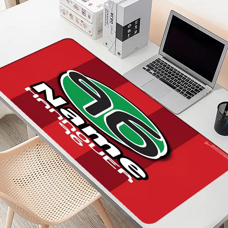 Custom Name Personalized Hannover 96 Football Pattern Mousepad, Laptop PC Desk Mat, Decorative Desk Mat for Home Keyboard Pad Gift