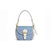 Kleo 23 Classic Monogram Canvas And Leather Shoulder Bag Women Shoulder Bag Blue White C8514-IMUDY