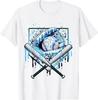 Baseball Drip For Boys Ice Cream Drip Youth Boys Baseball T Shirt