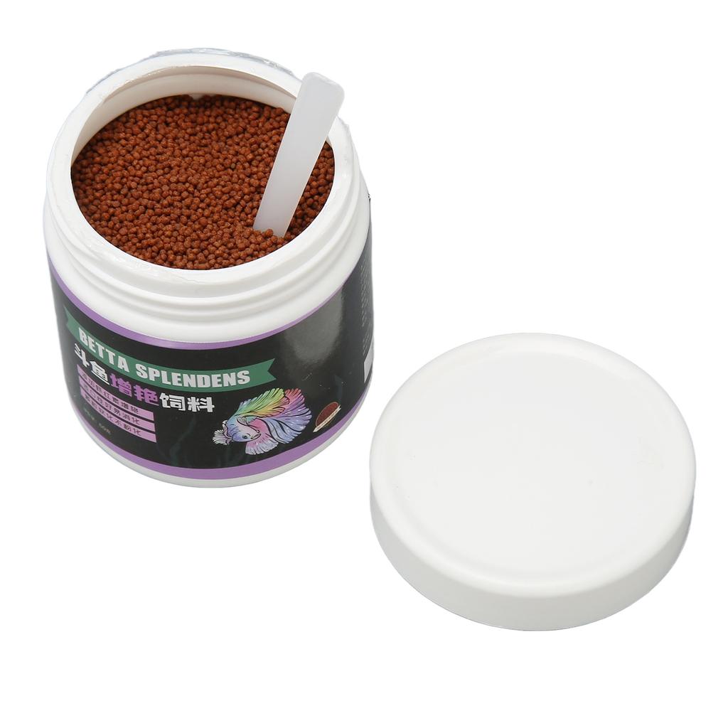 Betta Fish Food Color Enhancing Healthy Delicious Easy Digestion Small Fish Feed for Aquarium 2.1oz