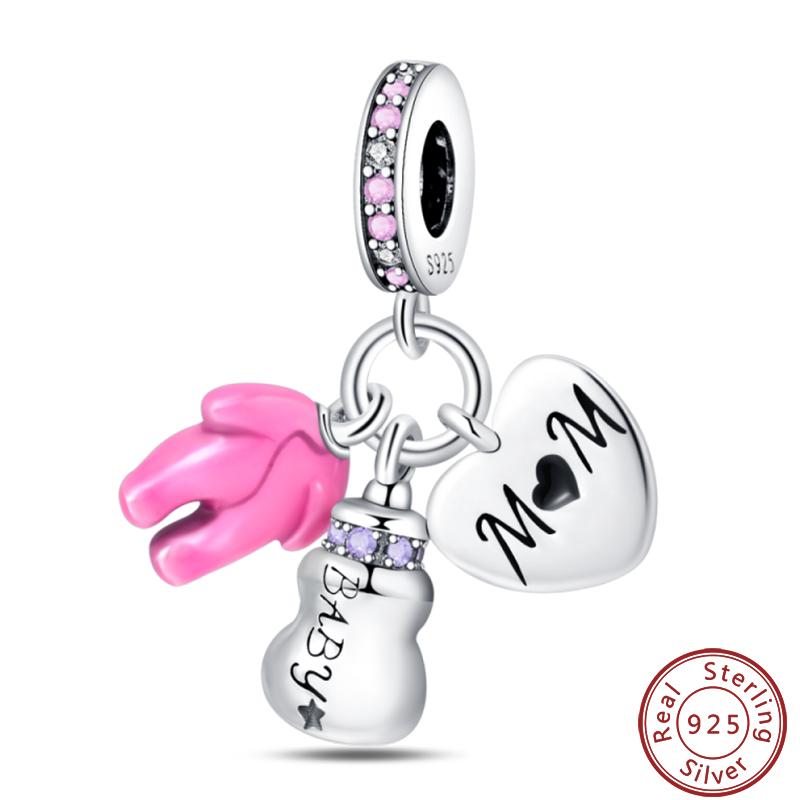 Copper Sincere Emotions Multiple Styles Heart-Shaped Romantic Charms Beads 3Mm Diy Fine Jewelry Making