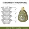 OEING Stainless Steel Camping Sierra Bowl Set