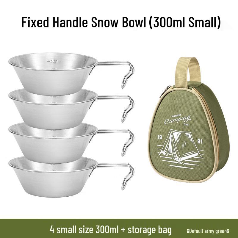 

OEING Stainless Steel Camping Sierra Bowl Set Small