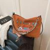 Ladies Tote Bag Lazy Ins Wind Japanese Embroidery  Joker Large-Capacity Durable Shoulder Bag Commuter Messenger Bag
