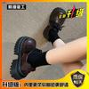 Small Leather Shoes Women's British Style 2025 New Spring Versatile Muffin Platform Soles Japanese Students Lace-up Retro Single Shoes