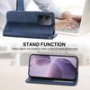 For Xiaomi Redmi 15C 4G (Global) (171mm)/Poco C85 4G Case Calf Texture PU Leather Wallet Phone Cover with Wrist Strap