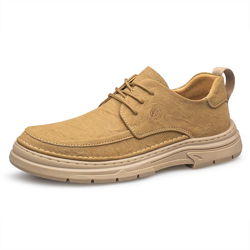 Men Handmade Leather Shoes Breathable Casual Leather Shoes Men's Loafers Classic Hand Stitched For Men Walking Shoes