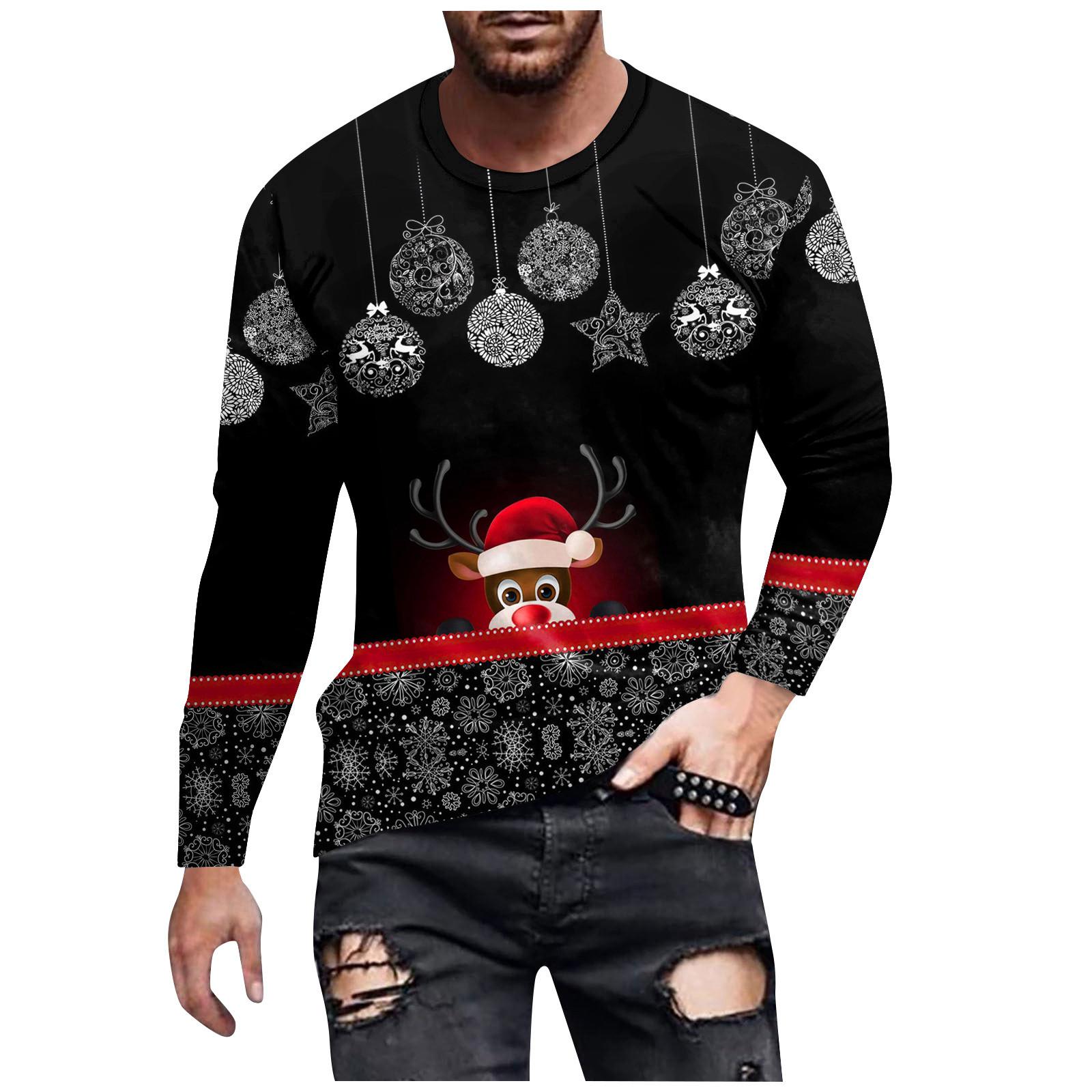 

Муж. Футболка Графика Абстракция Шея Одежда Одежда На открытом воздухе Длинный рукав С принтом Модельер Винтаж XL киноварь