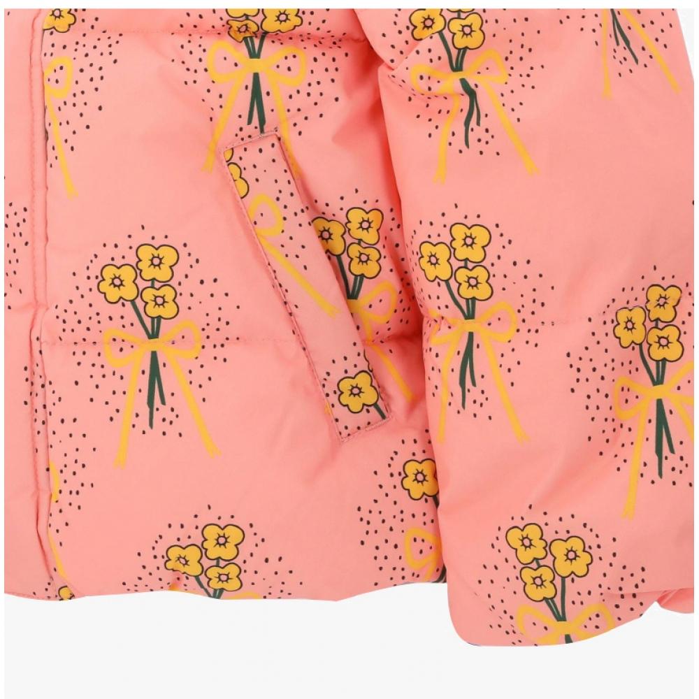 Mini Rodini 2471011328  Winter Flowers Aop City Puffer Jacket  Winter Flower Puffer Kids Jacket