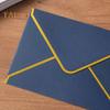 10Pcs Hot Stamping Envelope Golden Border Blanks V-Flap Design Envelope Greeting Cards Invitations Notes Envelopes
