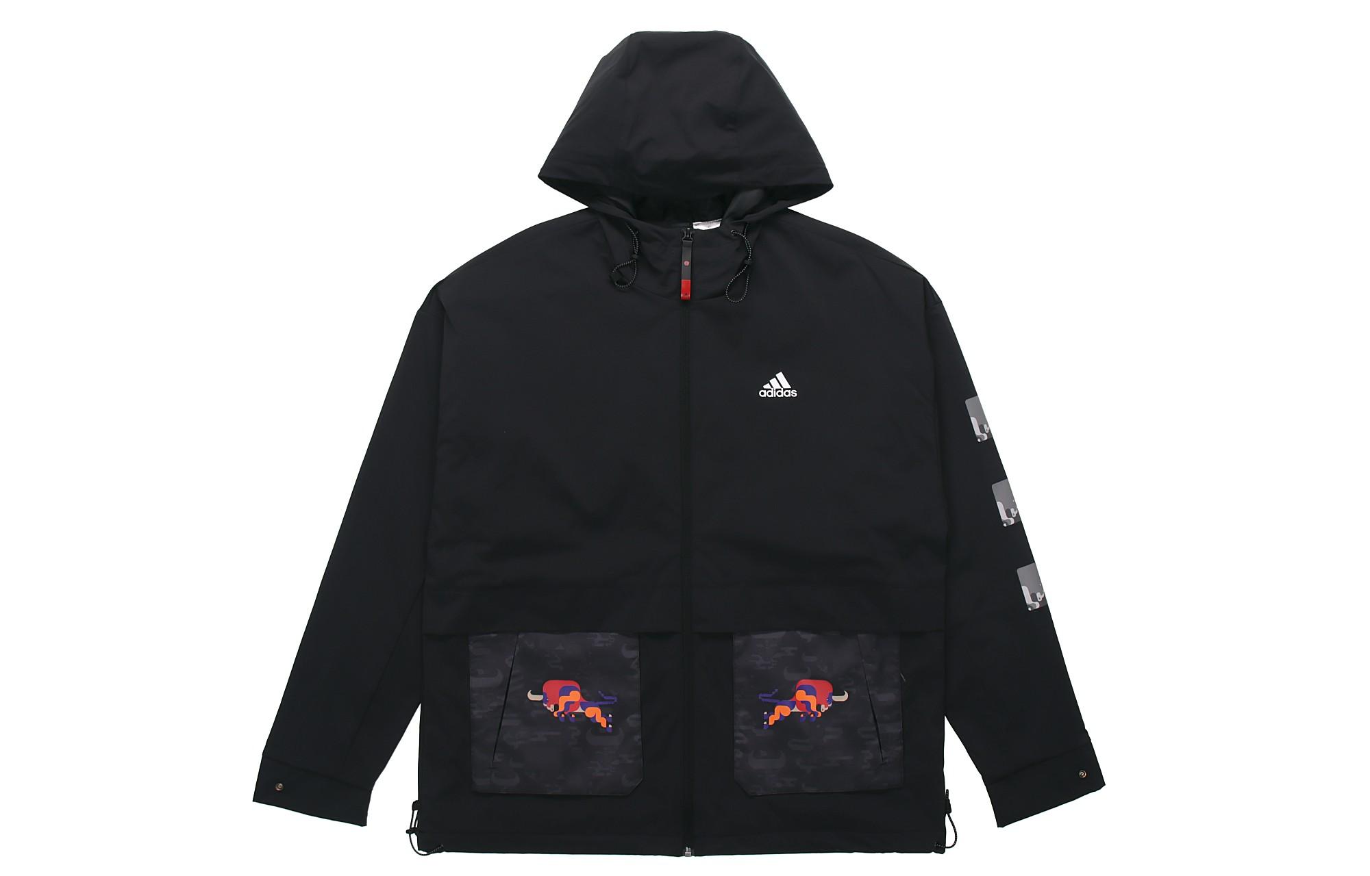 Adidas CNY Jackets Men s Black Hooded Moderate Other GP1821 M