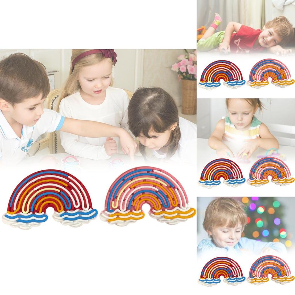 Colorful Sensory Activity Board For Stress Relief With Soft Silicone Design Ideal For Kids And Adults