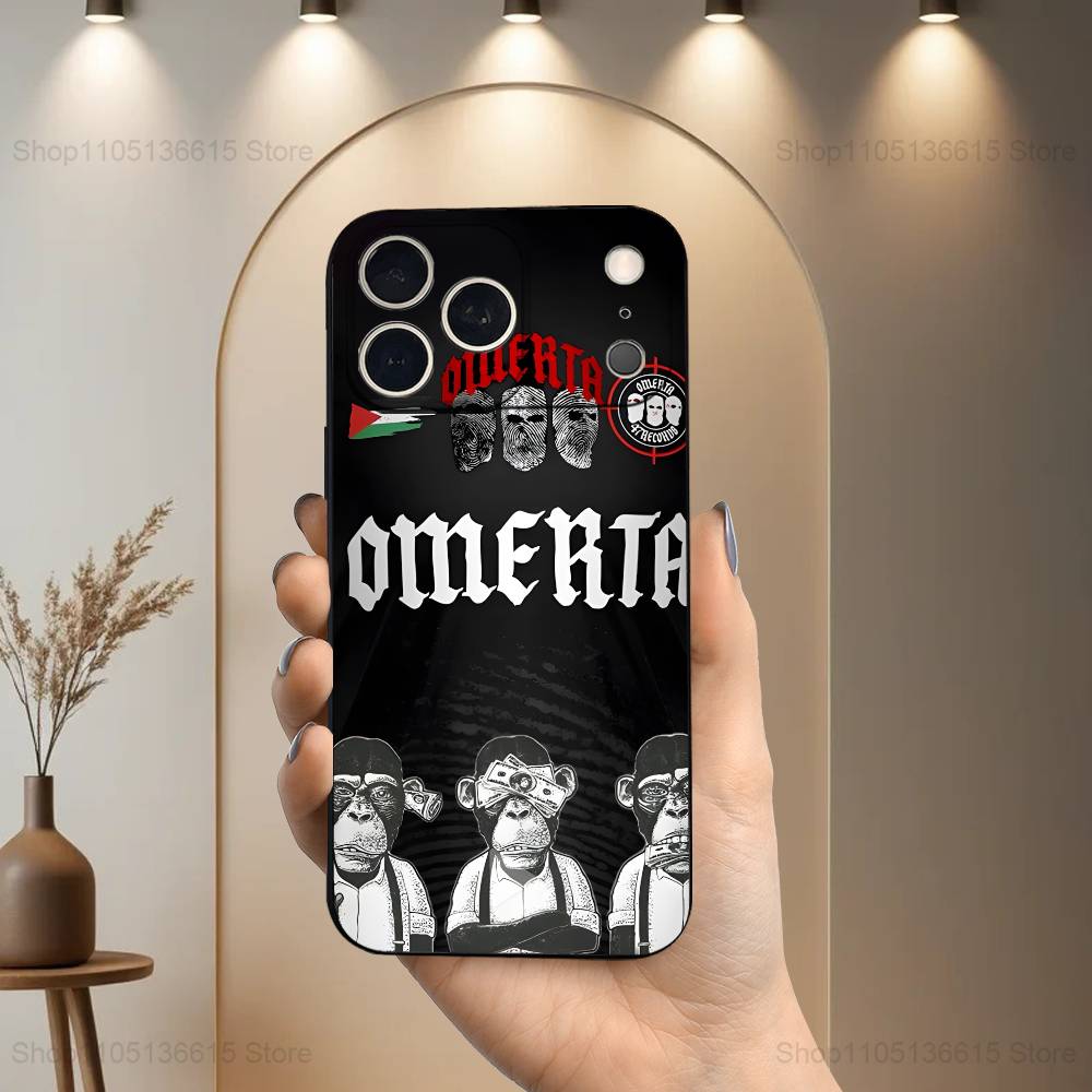 

Singer 47 O-Omerta M-Maes Phone Case For iPhone 17,16,15,14,13,12,11 Plus,Pro Max,XS,X,XR,SE,Mini,8,7,Soft Silicone Black Cover iPhone17
