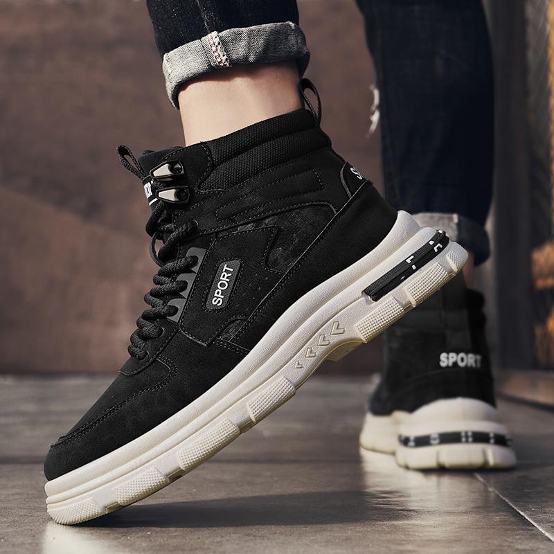 Fashion Men Hiking Boots Fashionable Desert Boots New Comfortable and Non Slip Thick Soled High Top Versatile Work Boots Bota Masculina