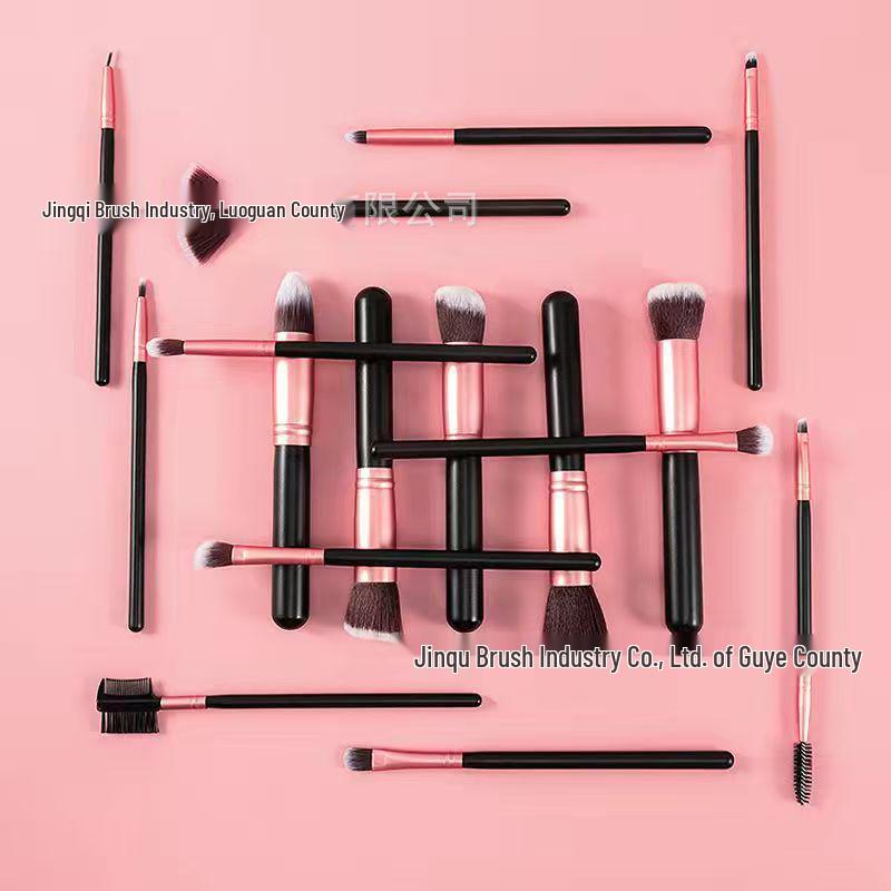16-Piece Makeup Brush Set: 5 Large, 11 Small for Powder, Eyeshadow, and Full Beauty Application