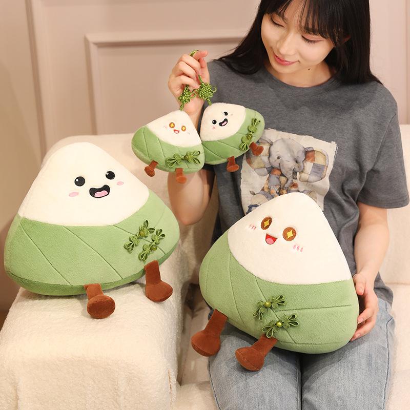 Cartoon Creative Zongzi Dolls Dolls Plush Toys Backpack Pendant Keychain Dragon Boat Festival Company Gifts