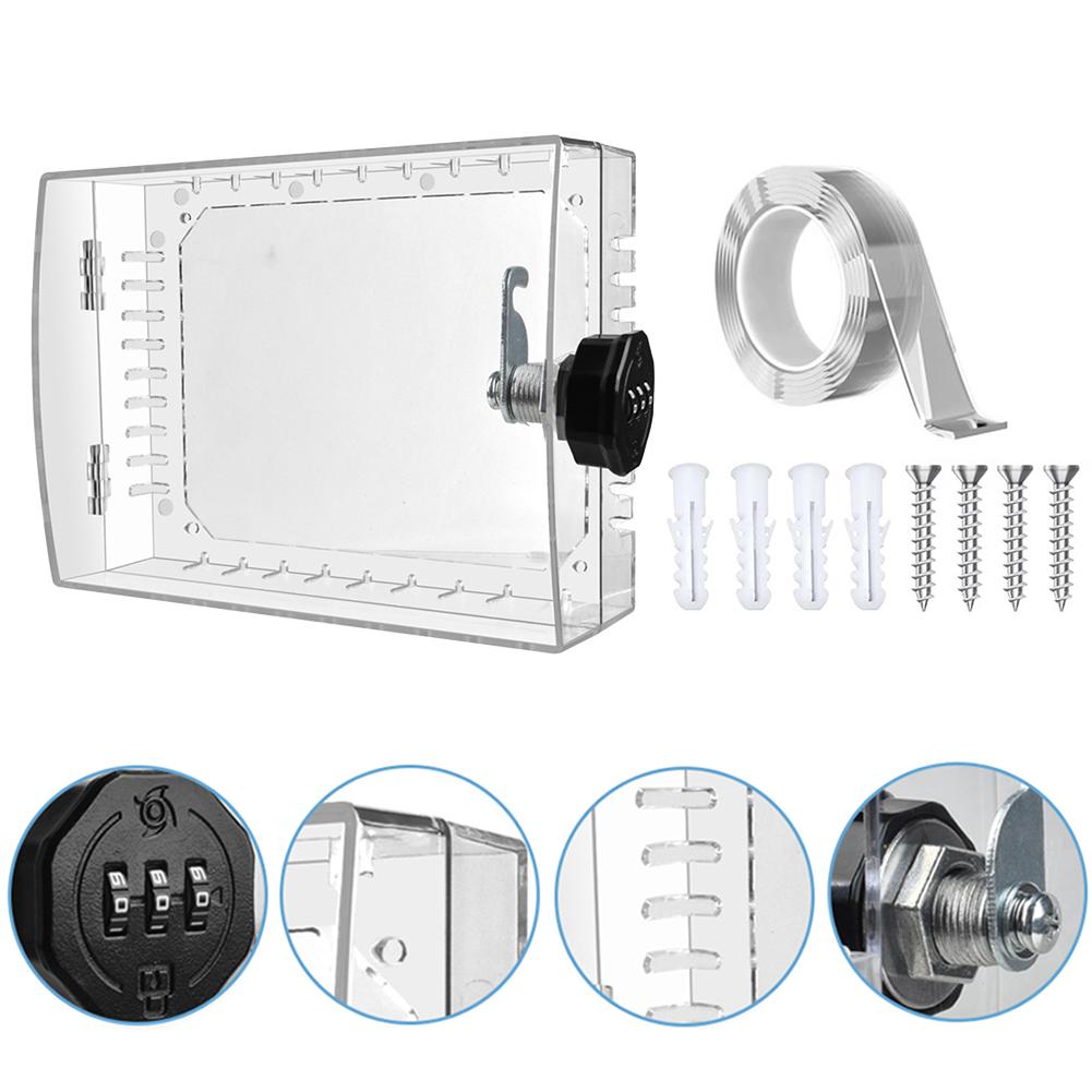 Thermostat Cover Lock Box with Combination Lock for Wall Mounted Thermostats to Secure and Protect from Damage