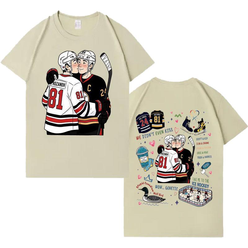 Heated Rivalry Ilya Rozanov Shane Hollander Trendy Graphics Tee Mens Womens Classic T Shrits ONeck Hip Hop Casual Sports Tshrit