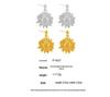Exaggerated Titanium Steel Sunflower Earrings for Women - Retro High-End Studs