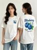 UnisexS Casual Short Sleeve TShirt Blueberry Ripe Print White Round Neck Tee Spring Summer Fashion Ladies T Shirts