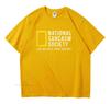 National Sarcasm Society Morsom Sarkastisk Menn Kvinner T-skjorte Bokstavtrykk Topper T-skjorte Bomull Herre Oversized Casual Topp T-skjorte
