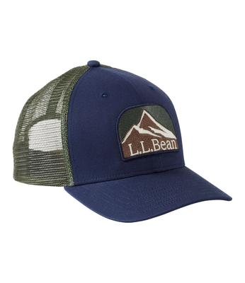L.L.Bean Men's Trucker Hat, One Size Fits All, Carbon Navy Ascent, Multicolor, 1000294004