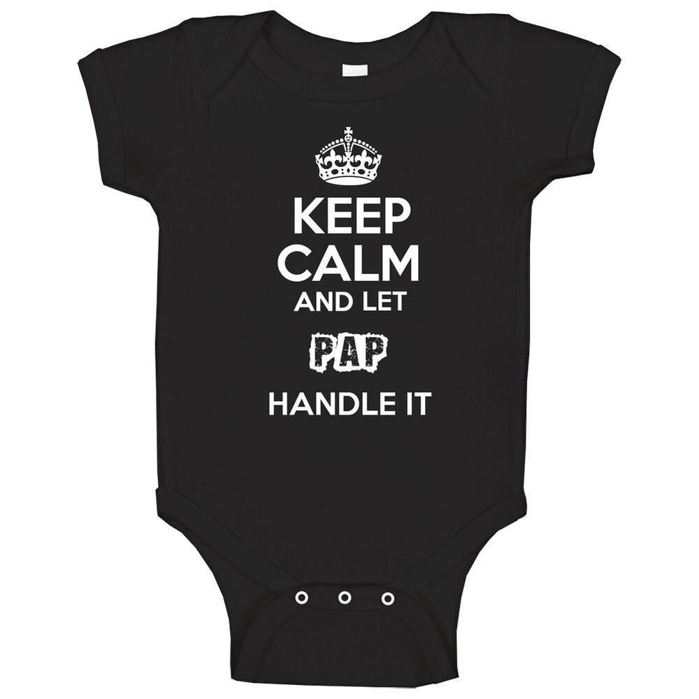 

Keep Calm And Let Pap Handle It Baby One Piece 2XL