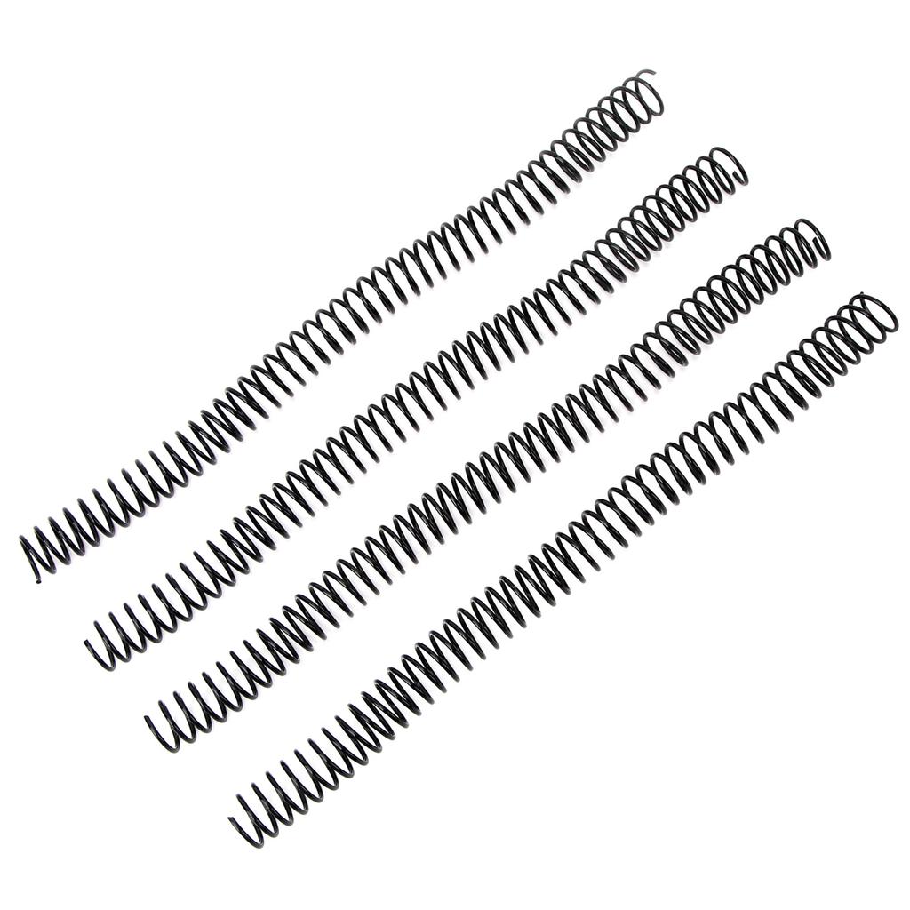 100PCS Spiralbindung Spulen 16mm Durchmesser 48 Zähne 4:1 Binderkämme Rücken für A4 Papier Schwarz